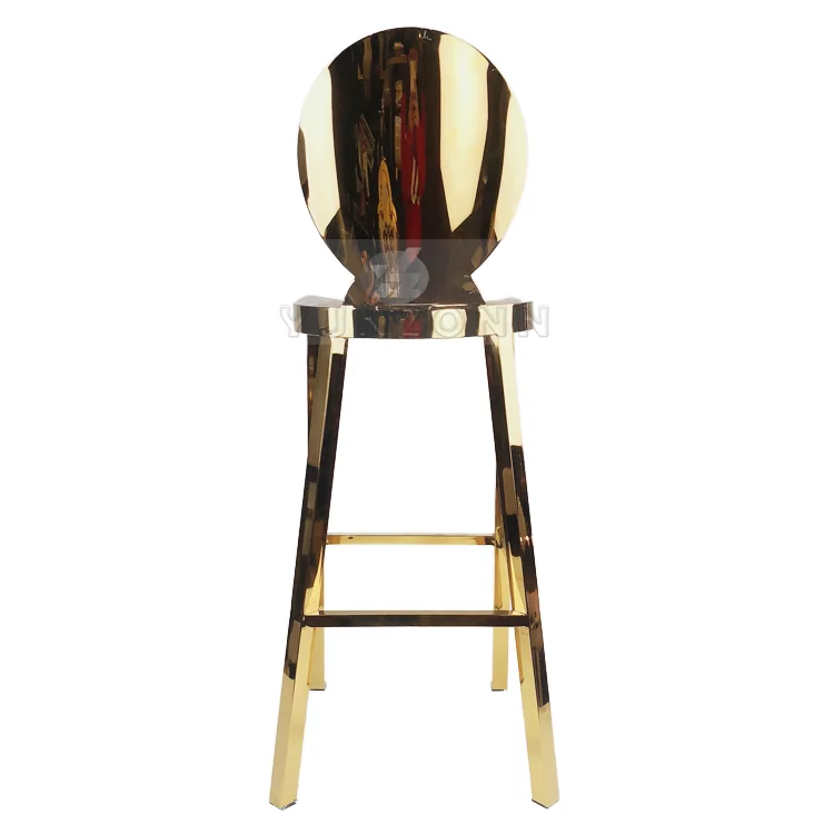 China High Quality Stainless Steel Bar Stool Vintage Industrial Design for Home Hotel Kitchen Dining Hall Use