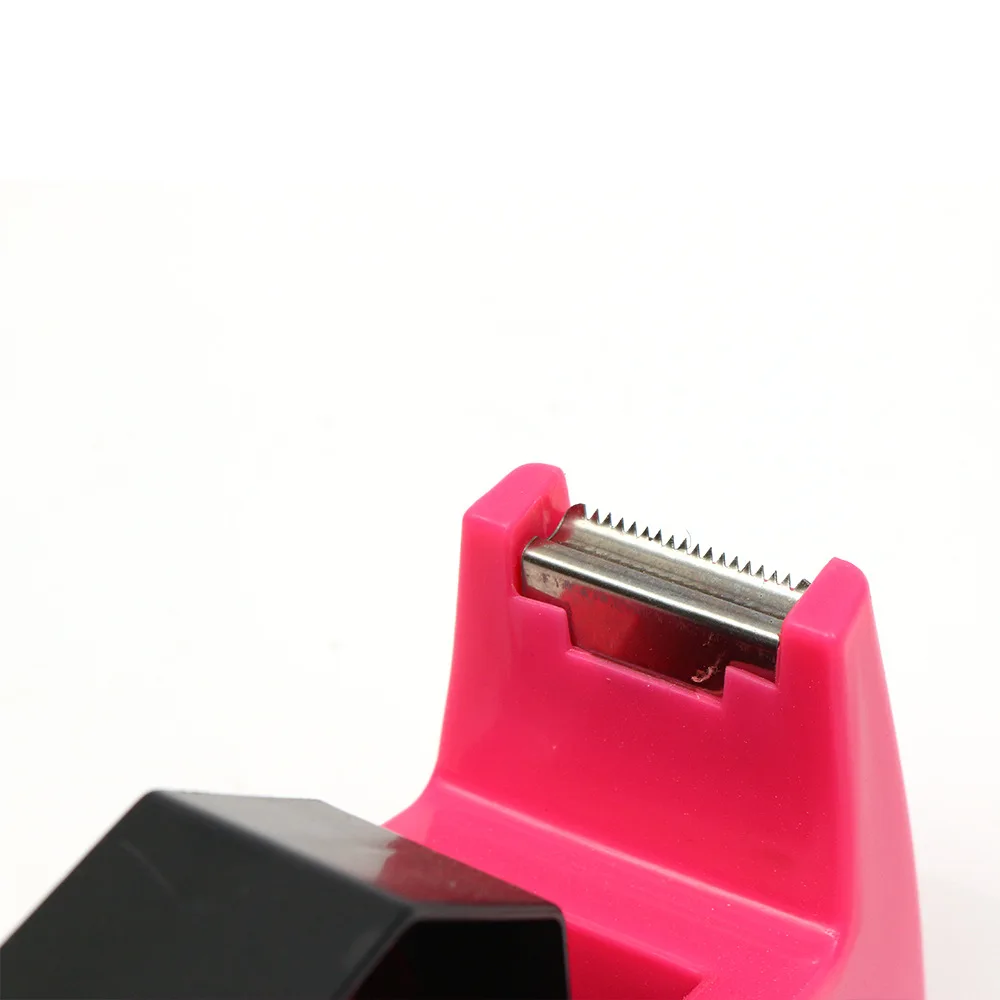 mini type plastic multicolor tape dispenser cutter holder machine desktop