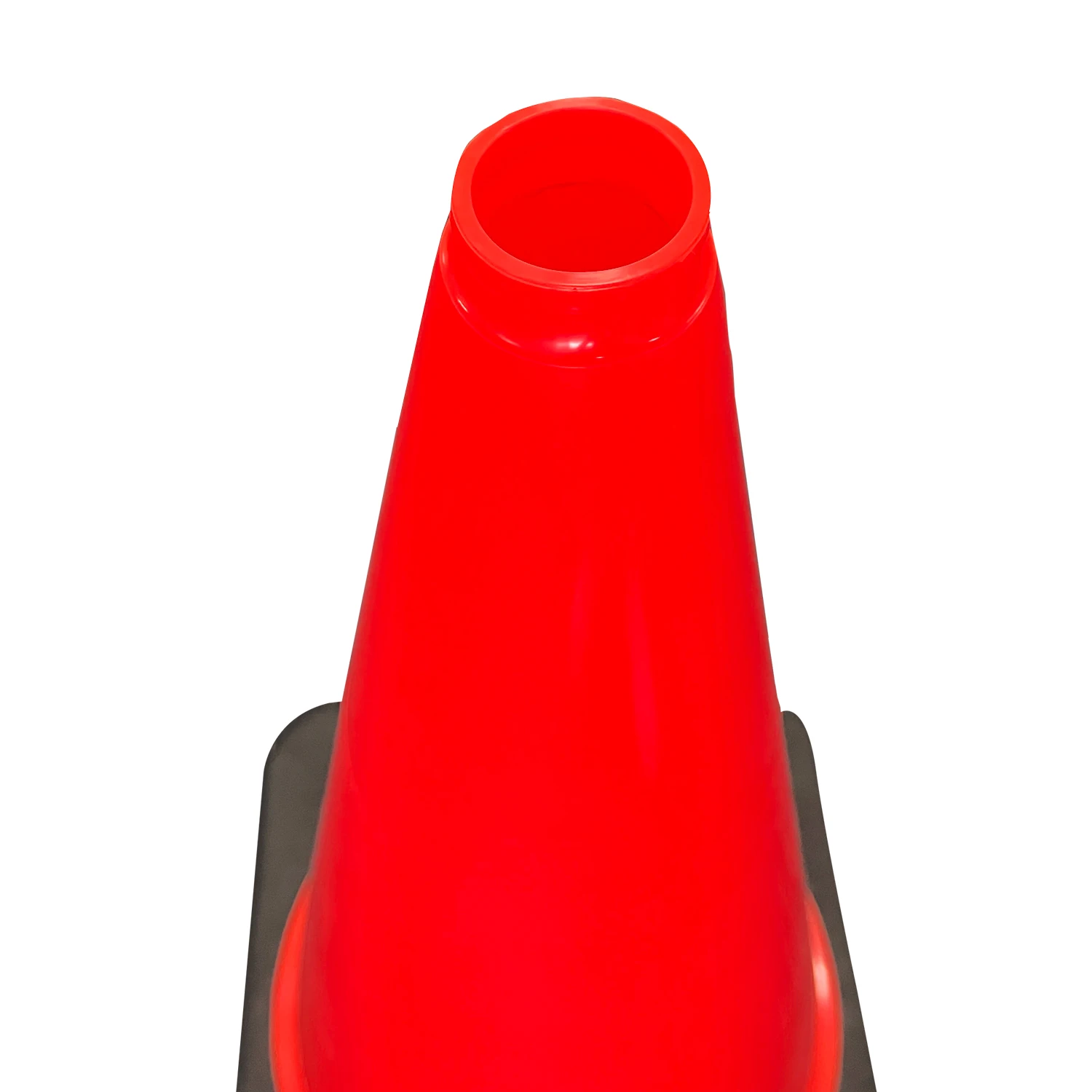 28-Inch PVC Orange Safety Cone Reflective Collars Black Weighted Base Driveway Parking School Improvement Used Cones