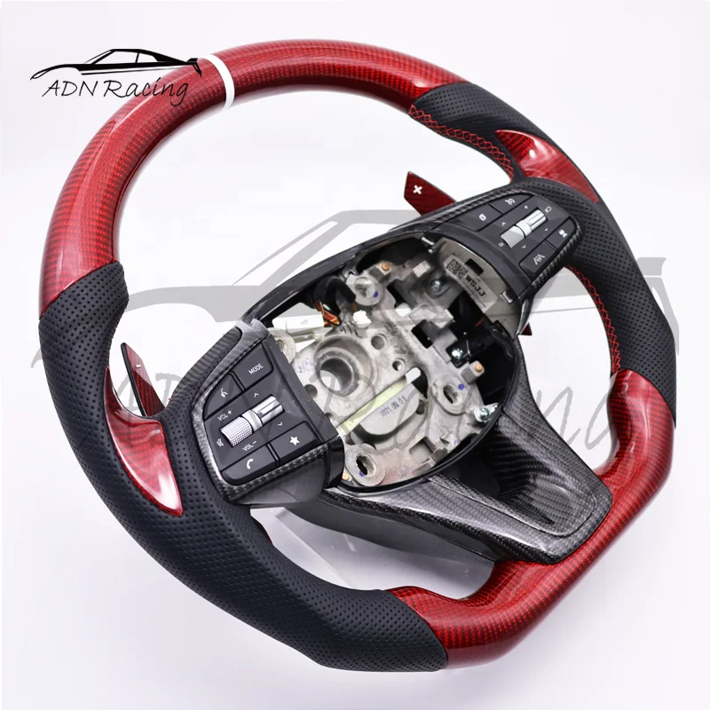 For Hyundai Genesis G70 Carbon Fiber Steering Wheel 2018-2023