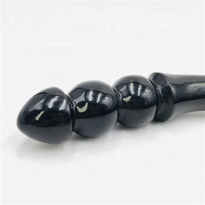 high quality  black obsidian  Crystal Massage Wands Women Sexy Yoni Crystal Dildos yoni healing stick
