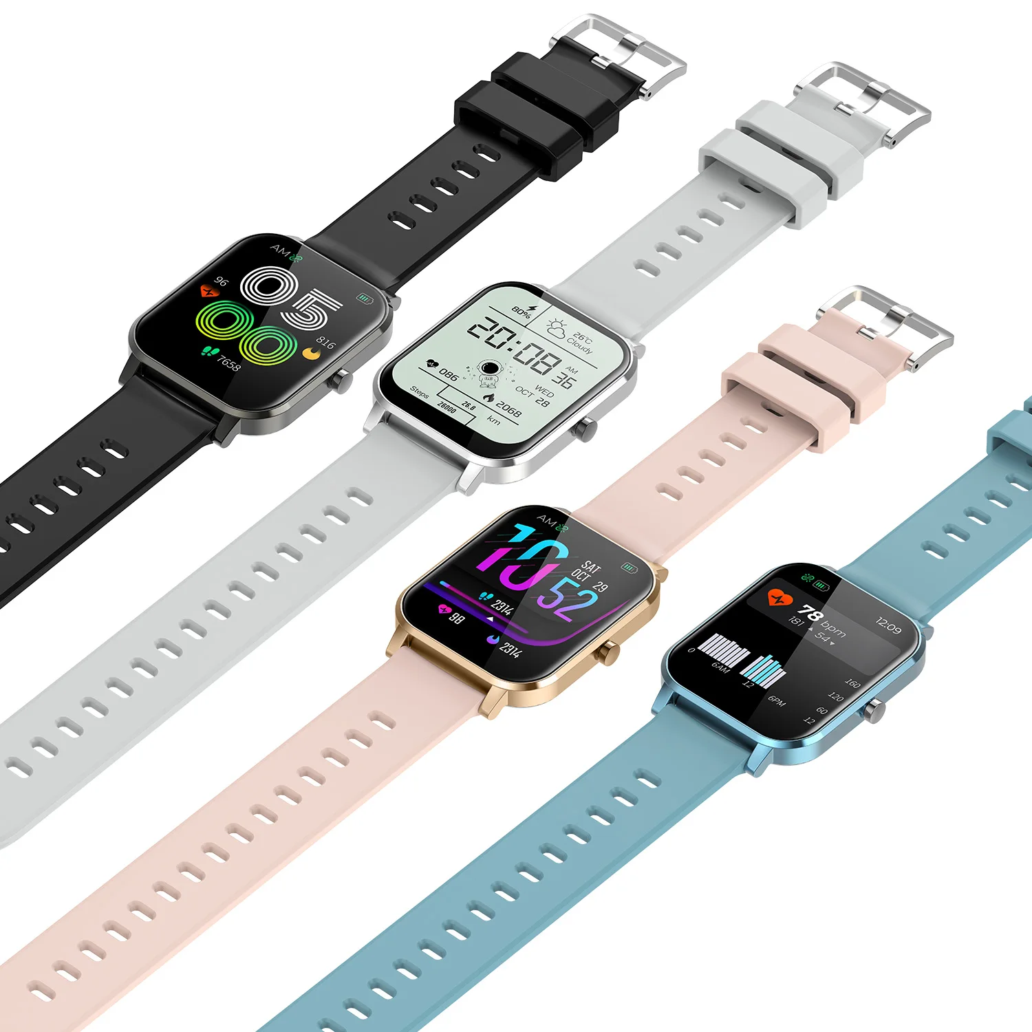 Смарт-часы CE RoHs Новое поступление Relojes Inteligentes артериальное давление пульсометр сенсорный экран Водонепроницаемый Android