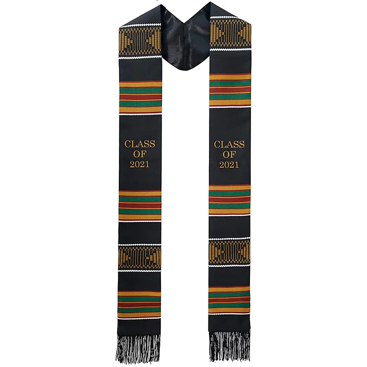 Hot Selling Products Traditional Kente Cloth Graduation Stoles