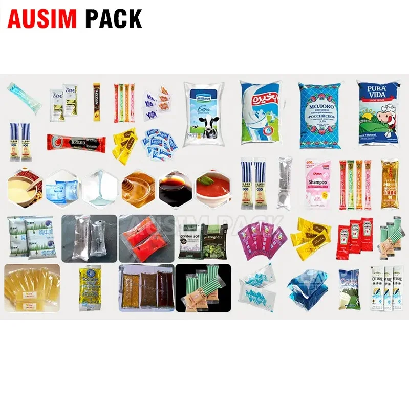 Fully automatic 4 lane vertical ffs machines multilane liquid sachet filling honey stick packaging machine