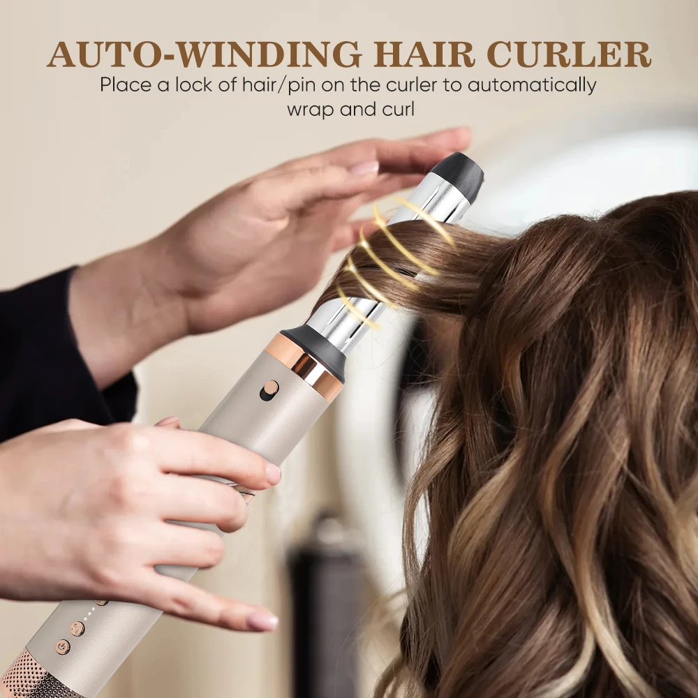 Private Label Brushless Blow Dryer Secador de cabelo Hair Styler bldc Foldable Hiardryer Blow Dryer 5 in 1 High Speed Hair Dryer