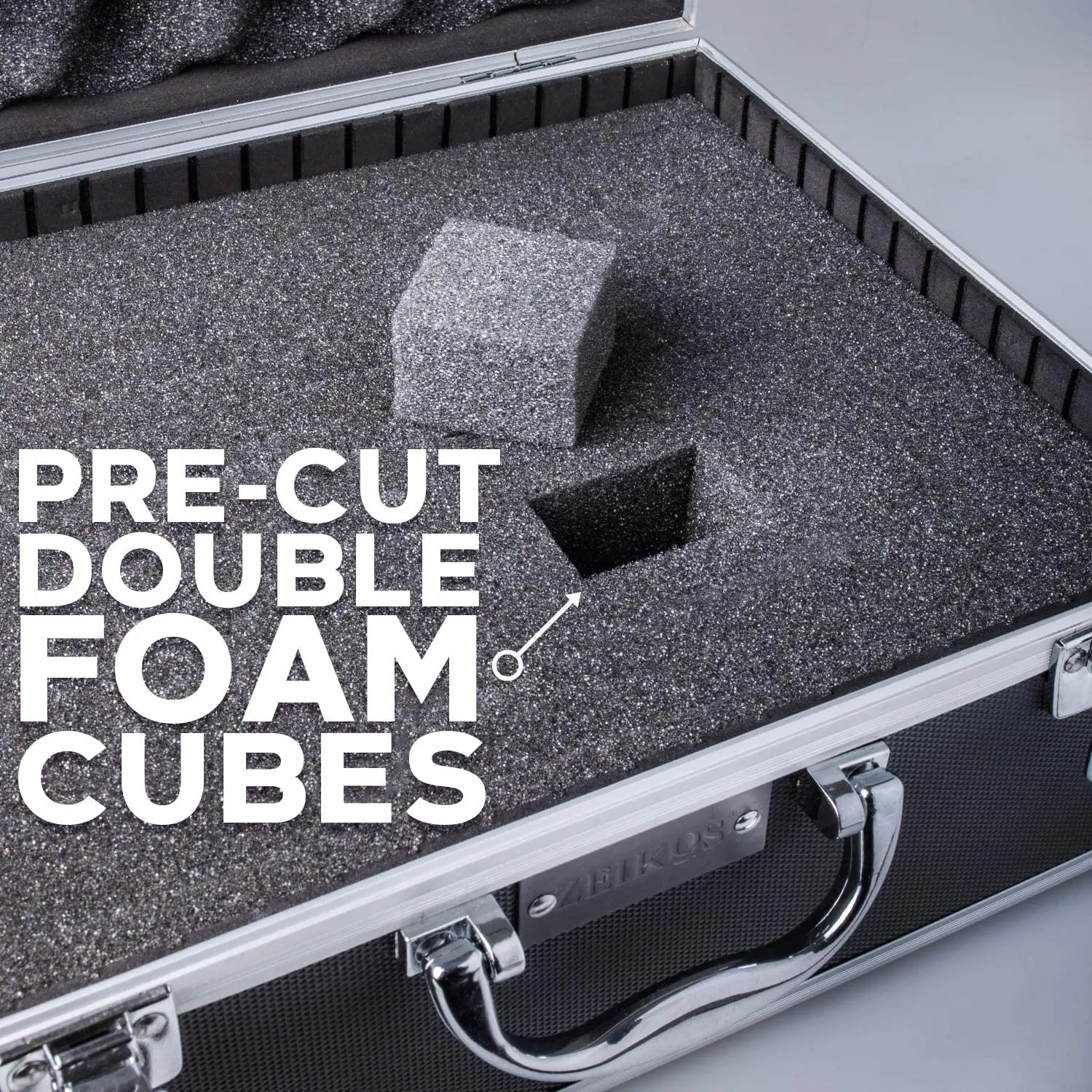 Small Hard Shell Aluminum Alloy Box Suitcase With Extra Protected Foam