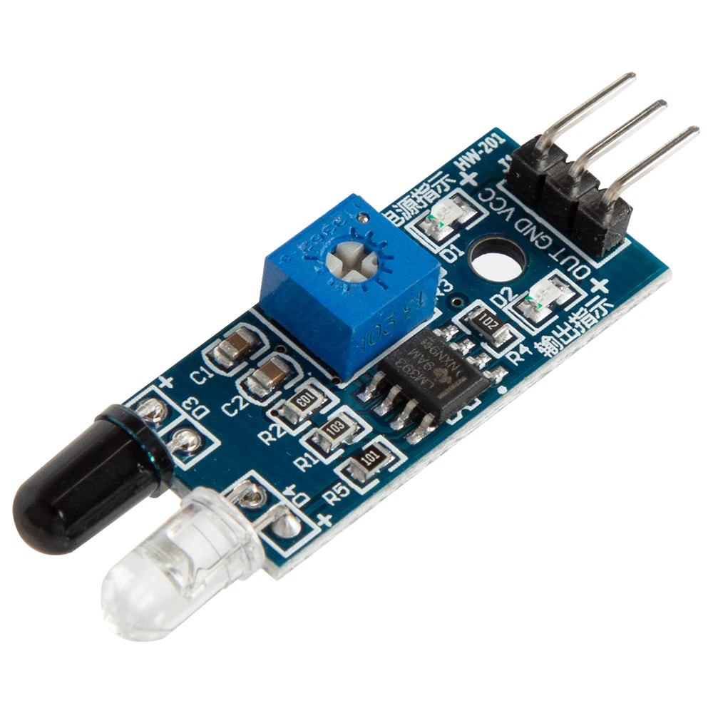 Smart Car Obstacle Avoidance Sensor Module Infrared To Tube Module Photoelectric Reflection Sensor Tracking