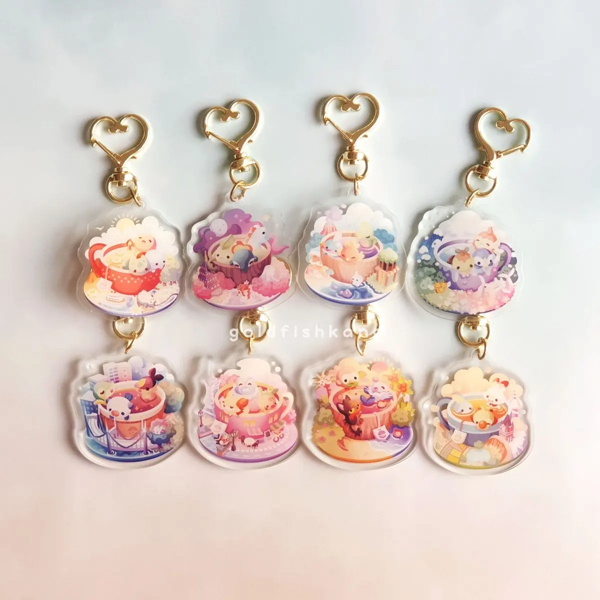 Personalized Motel Pink  KeyChain Acrylic Glitter Motel Key Tag Blank  Custom Logo Printing Keychain Motel