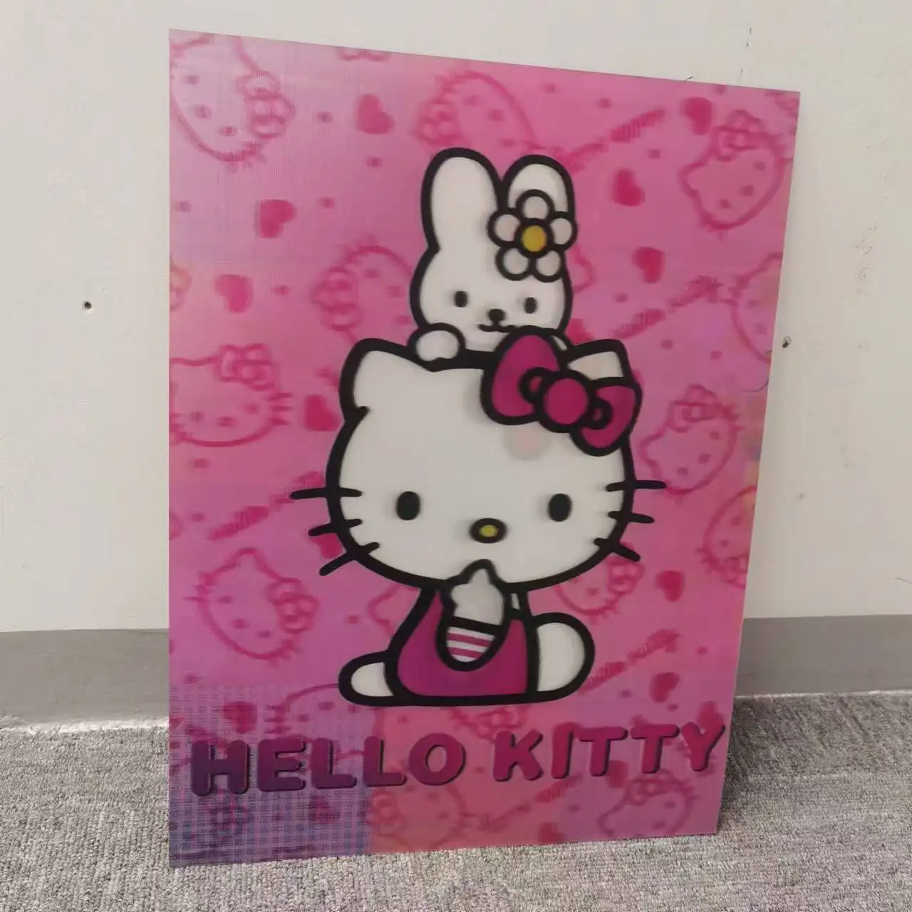 Hot sale new design carton 3D poster cute anime lenticular change effect 3D wall picture of carton image for kids