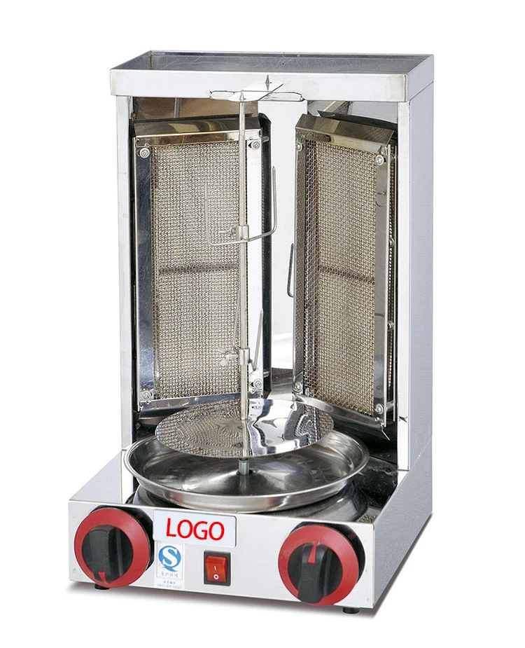 Factory Price Turkish Kebab Machine Mini Shawarma Burner Gas Electric 2 In 1 Grill Rotary Heating Doner Kebab Machine