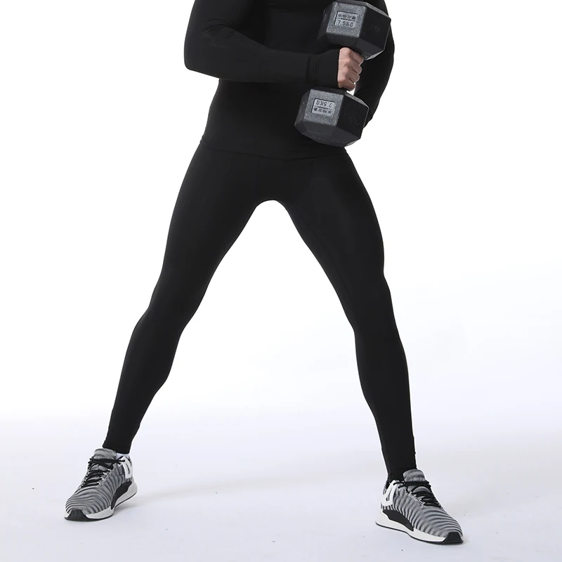 Women Mens Unisex Polyester Tight Running Compression Leggings Quick Dry Pants Man Gym Jogging Fitness Bodybuilding Tights