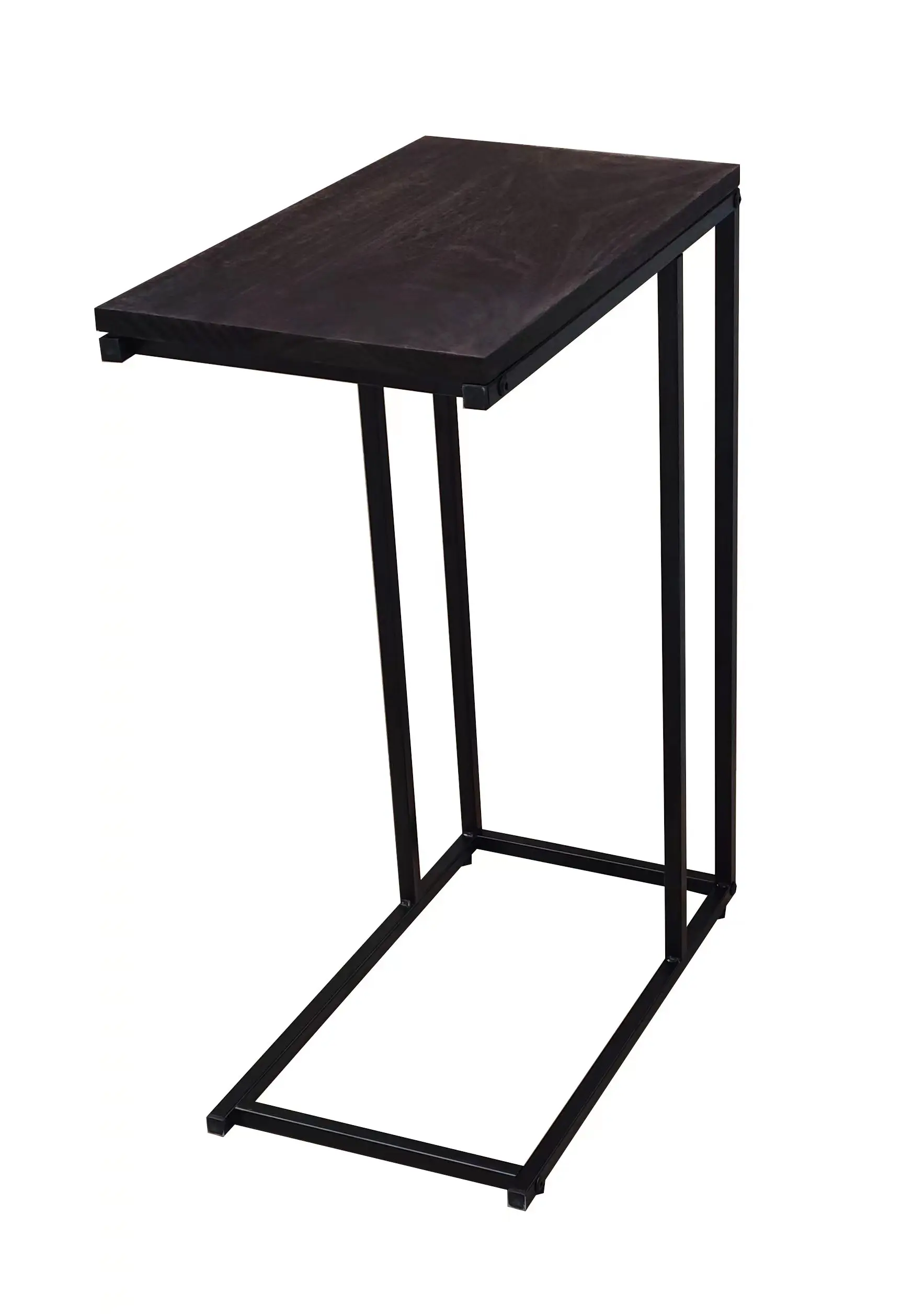 Household Essentials Walnut Industrial Narrow End Table Wholesale Custom Design Narrow Side End Table Sofa Thin Slim Lamp Table