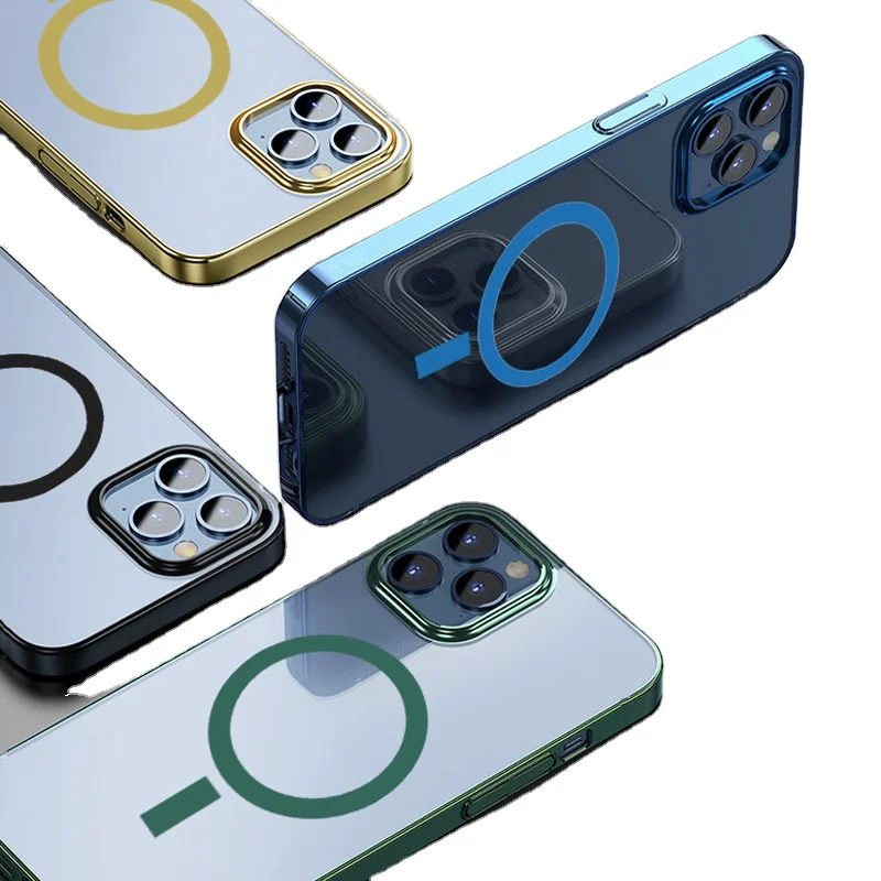 High quality matte electroplating protective cover for Magsafe magnetic mobile phone case for iPhone 13  case