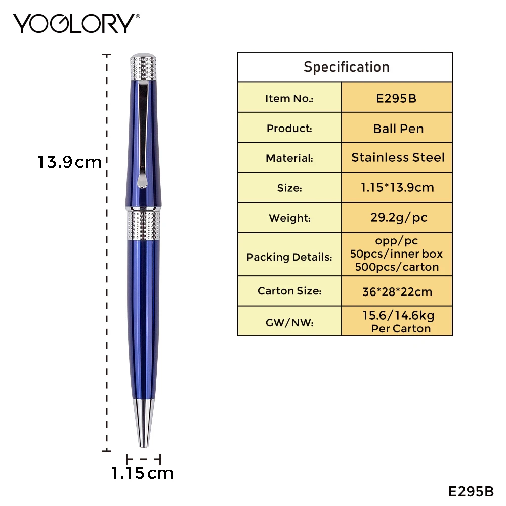 Premium Metal ballpoint pen with customized logo or slogan for promotional or corporate gift Greman Refill Ink