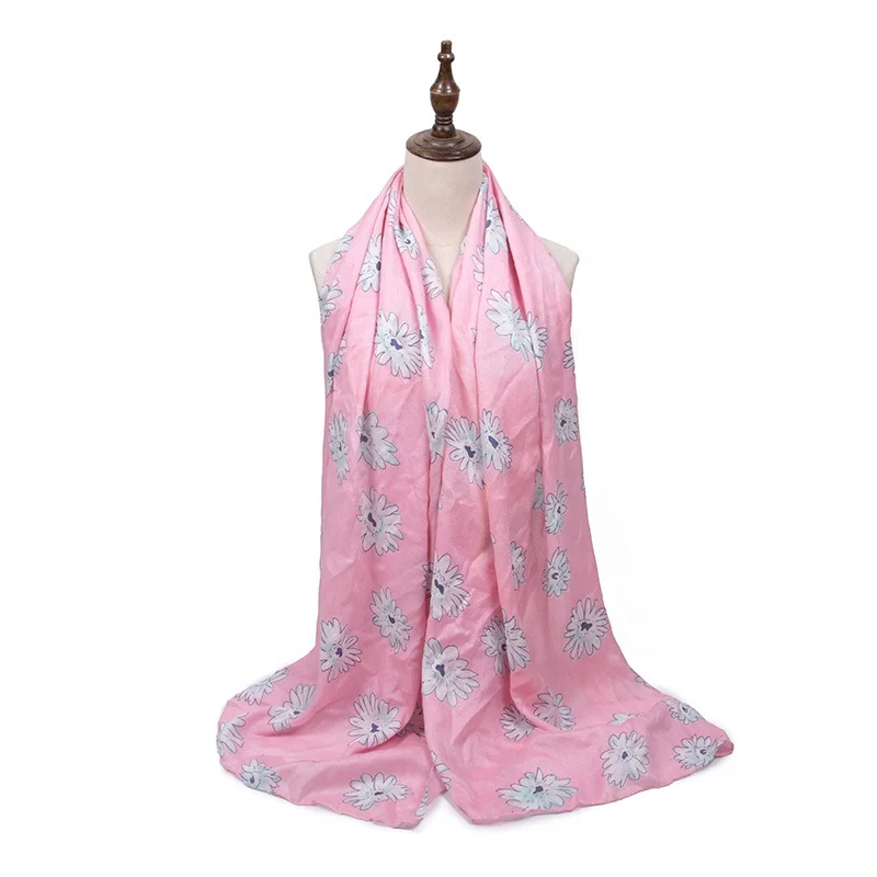 Malaysia Five Colors Silk Scarf 72*175 cm Head Cover Muslim Women Scarf Gift Box