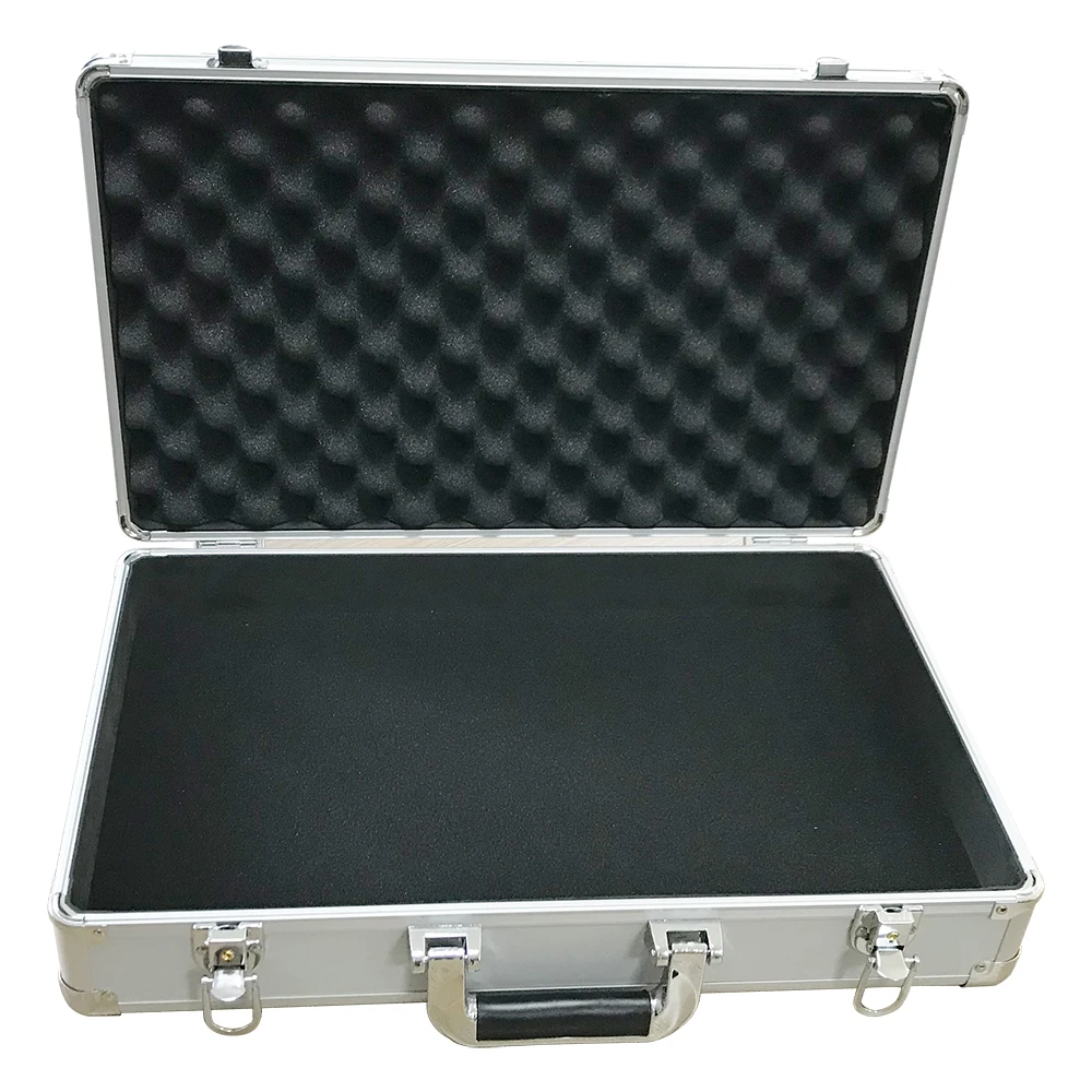 Custom Size Easy Carrying Aluminum Double Guitar Flight Case With Foam Padding