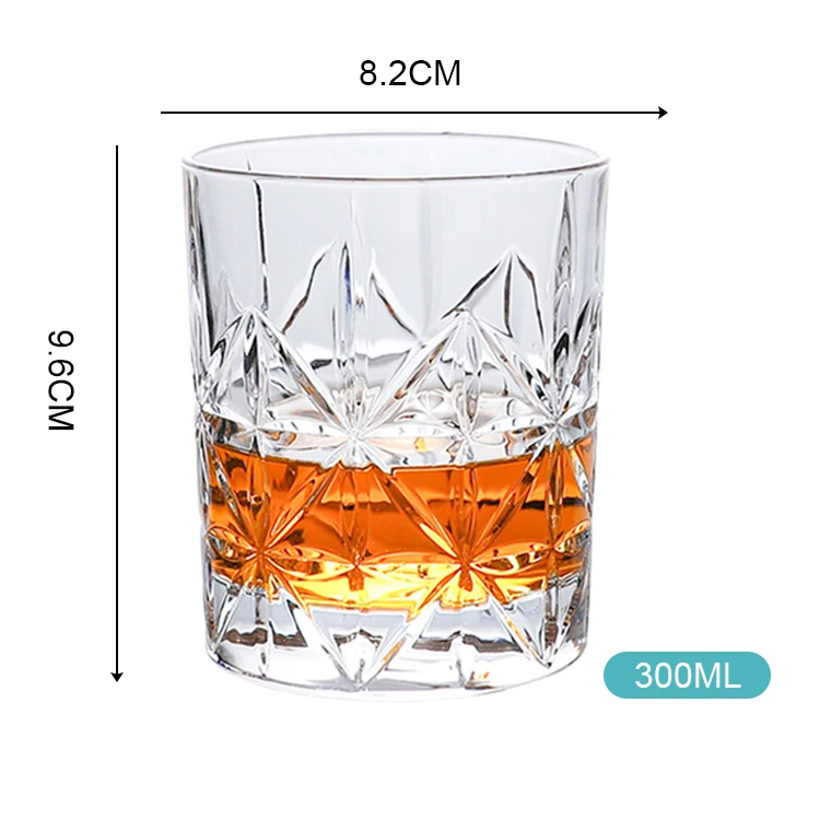 Shunstone Luxury Creative Unique Customised Crystal Whiskey Wine Glass Small Drinking Glass For Whiskey Drinking