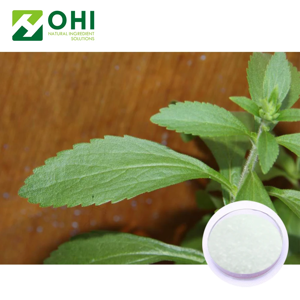 Factory supplier nutritional stevia Leaf extract Stevia rebaudiana Bertoni. HPLC 98% Rebaudioside A 90% Steviol glycoside
