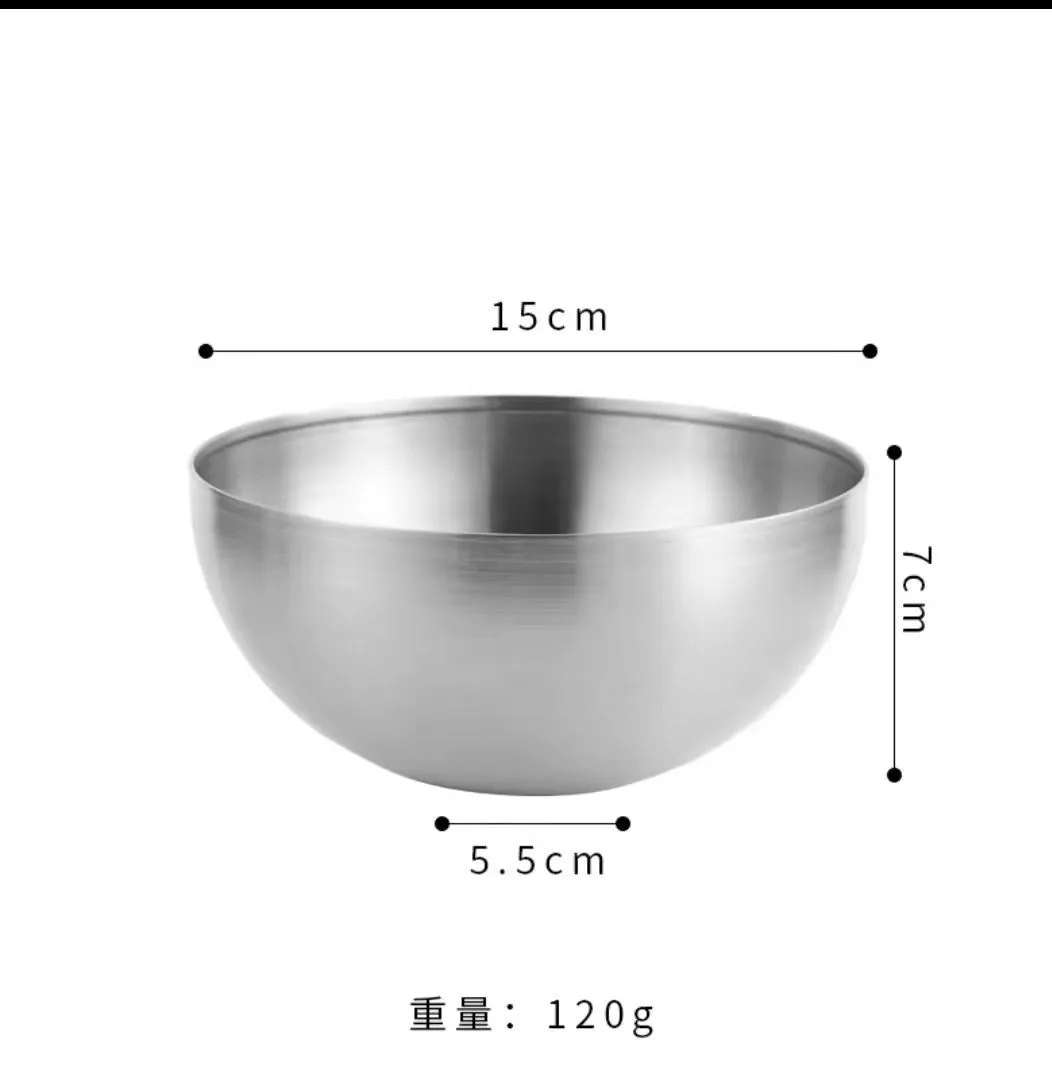 Золотые чаши 15 см 20 чаша для фруктов из нержавеющей стали металлическая Корейская декоративная круглая смешивания