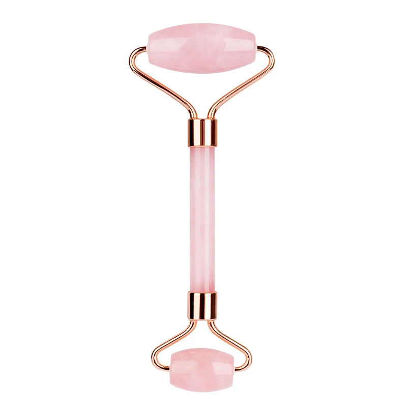 newest arrival pink jade roller top quality anti aging jade roller high quality facial jade stone 3d massage roller for face