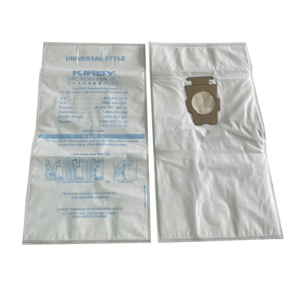 Non-woven dust bag for kirby vacuum cleaner filter bag