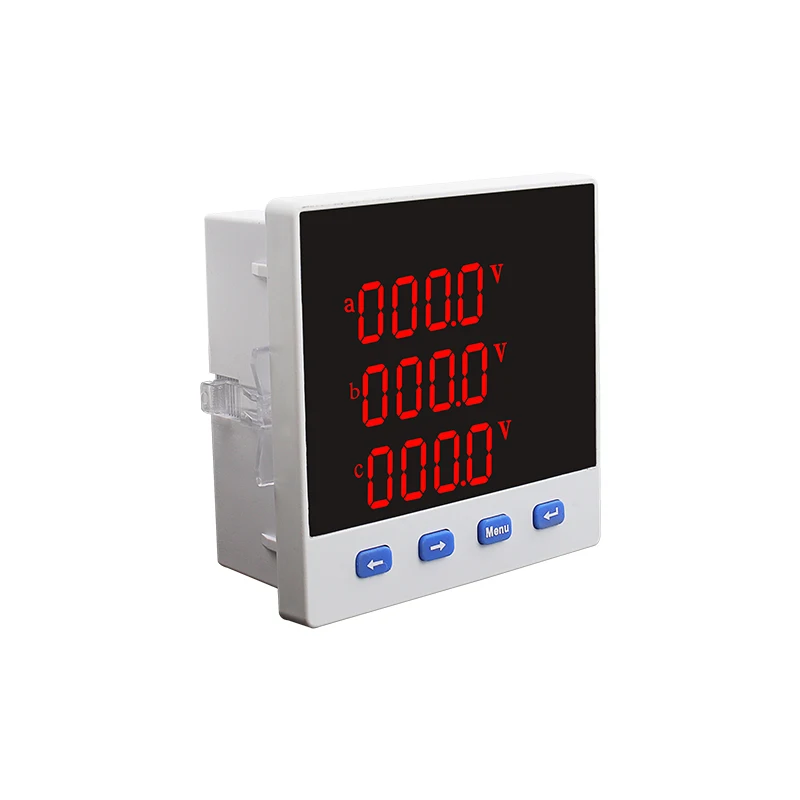 A V W kWh cos Hz Var With RS485 Modbus-RTU Panel Meter Eight Functions Multifunctional LED Three-Phase Digital Meter
