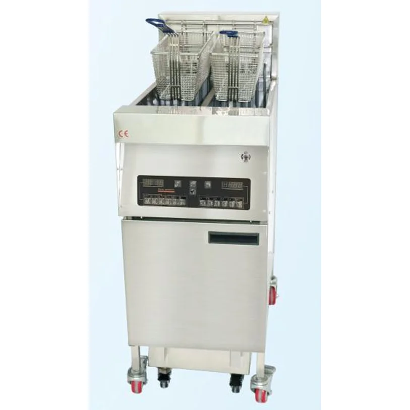 KFC Equipment  Electric Fryer Floor Type Fast Food Restaurant  computer board 12 section single tank volume 28L