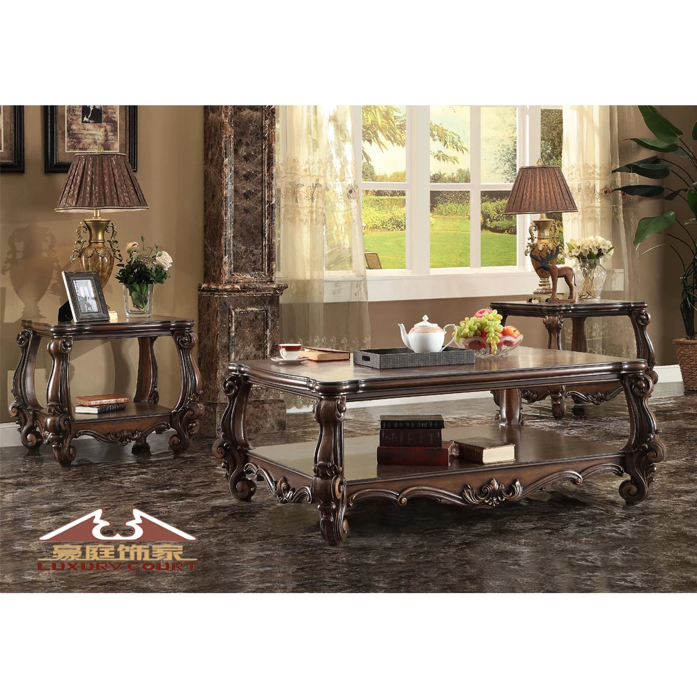 Hot Sell Home Furniture Luxury Dining Table European Designs Wooden Dining Table