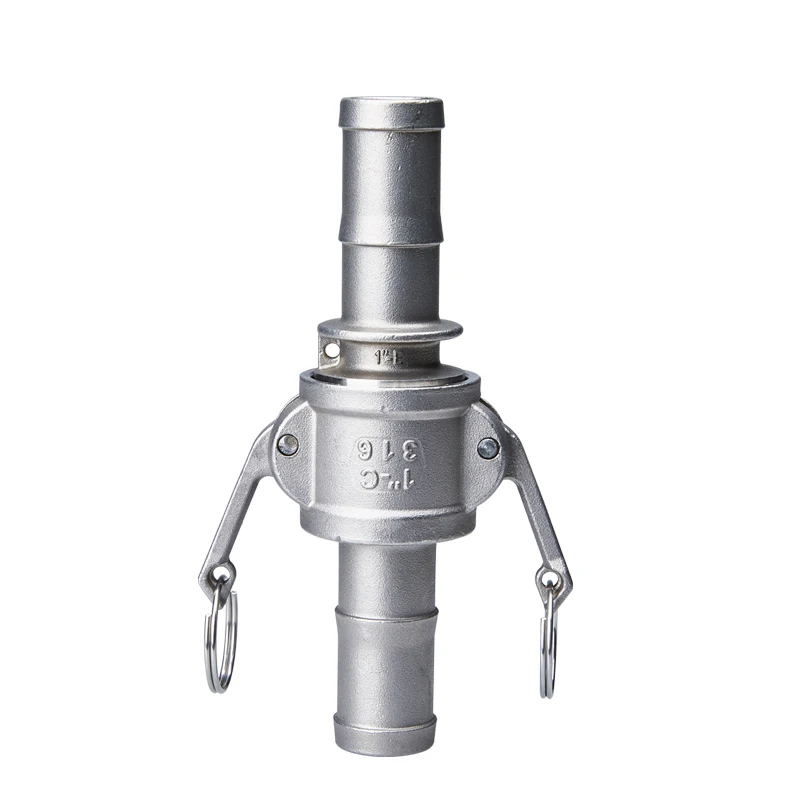 JY China manufacturer 316 stainless steel A type quick hose connector camlock fittings