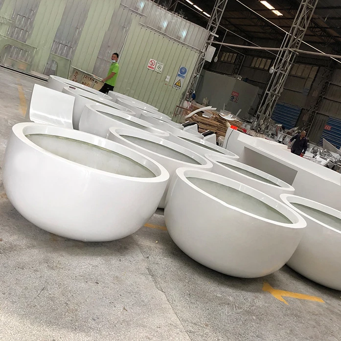 Customizable FRP Giant Flowerpot Garden And Hotel Green Decoration Large Flower Pots & Planters