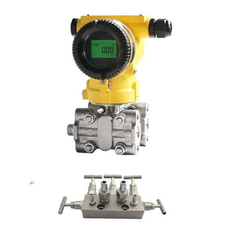 Natural gas environment 4-20mA with Hart Differential pressure transmitters and manifold valve