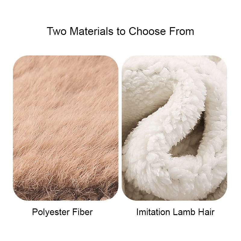 Double-layer Composite Wool-like Sheep Cover Knee Pads for Autumn Winter Unisex Padded Velvet Protectors Keep Warm Kneepads