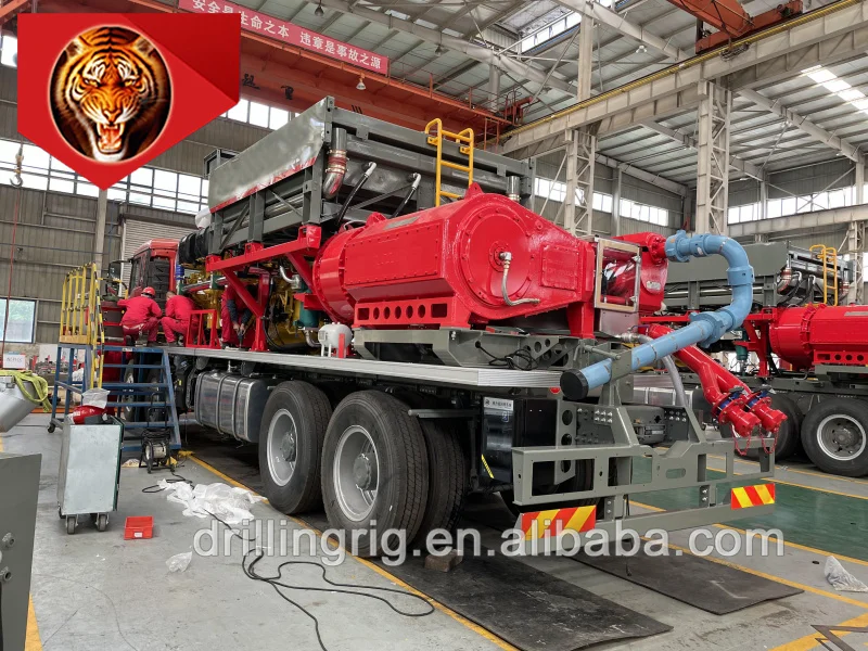 tigerrig oil drilling machine TWS2250 fracturing pump and CMS QSK45 engine with S9823  gearbox fracturing truck