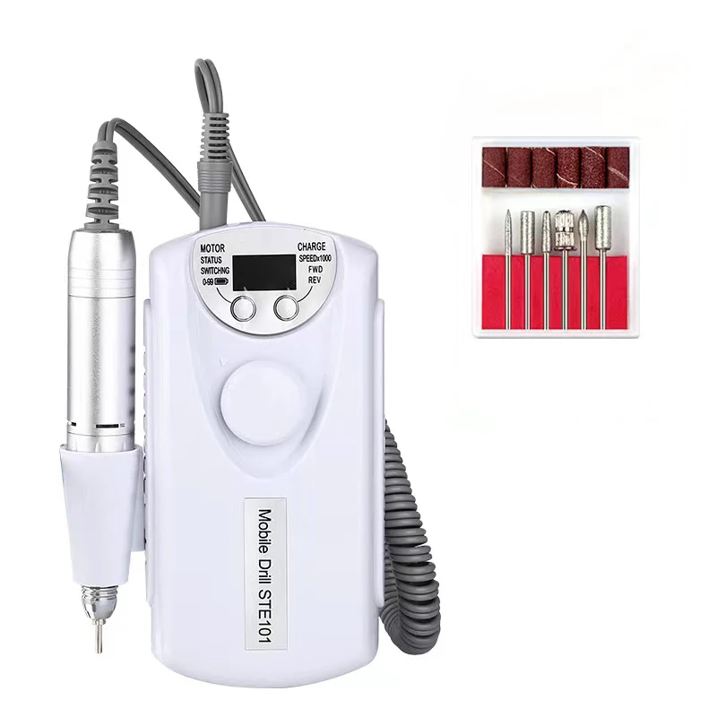Professional Electric Nail Drill 30000 RPM Manicure Polishing Rechargeable Nail Drill Machine