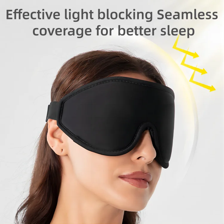 Home 3D Contoured Sleep Mask For Women Men Effective Light Blocking 3d Sleep Mask Soft Night Blindfold With Adjustable Strap