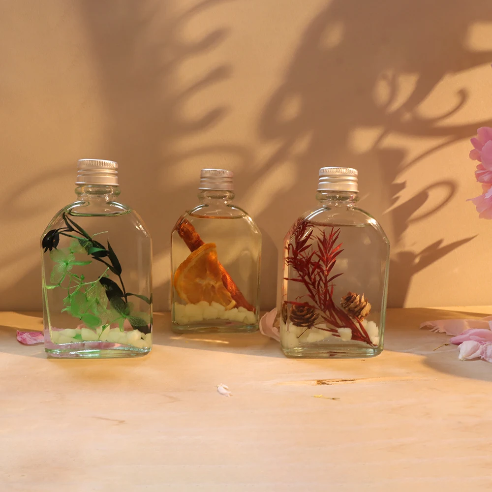 Luminous Eternal Dried Flowers Reed Diffuser Fireless Aromatherapy Car Lasting Fresh Fragrance Perfume Ornament Air Fresheners