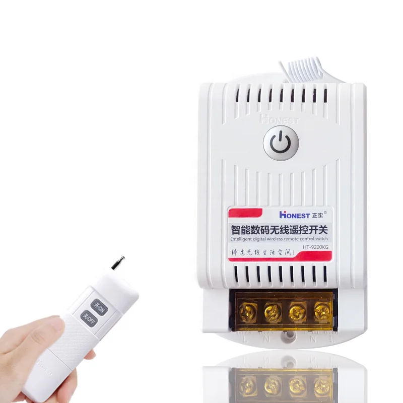 Stable Performance 433mhz 220v Ac Lamp Wireless Rf Remote Control Relay Switch for Power Distribution Cabinet