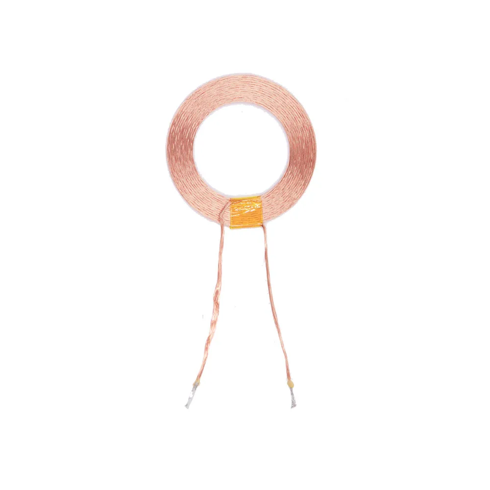 Taidacent 5uH 25mm Radio Frequency Coil Copper Ferrite Core Coil High Current 15W PCB Wireless Charger Charging Coil