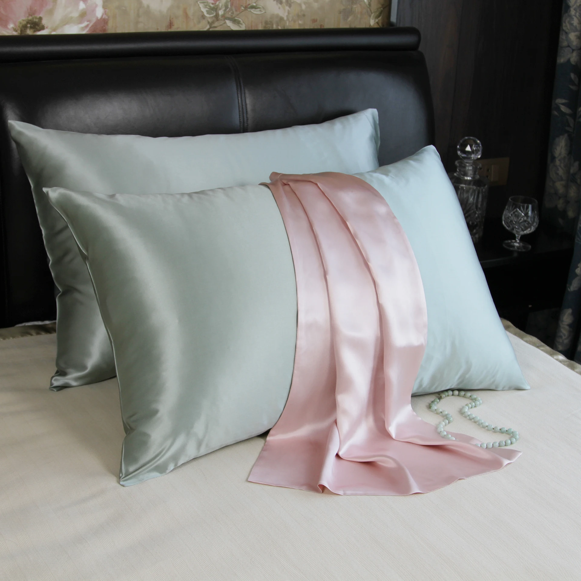 Pure Silk Pillowcase 19mm/22 mm /25mm silk pillowcase accept customised colour size and thickness