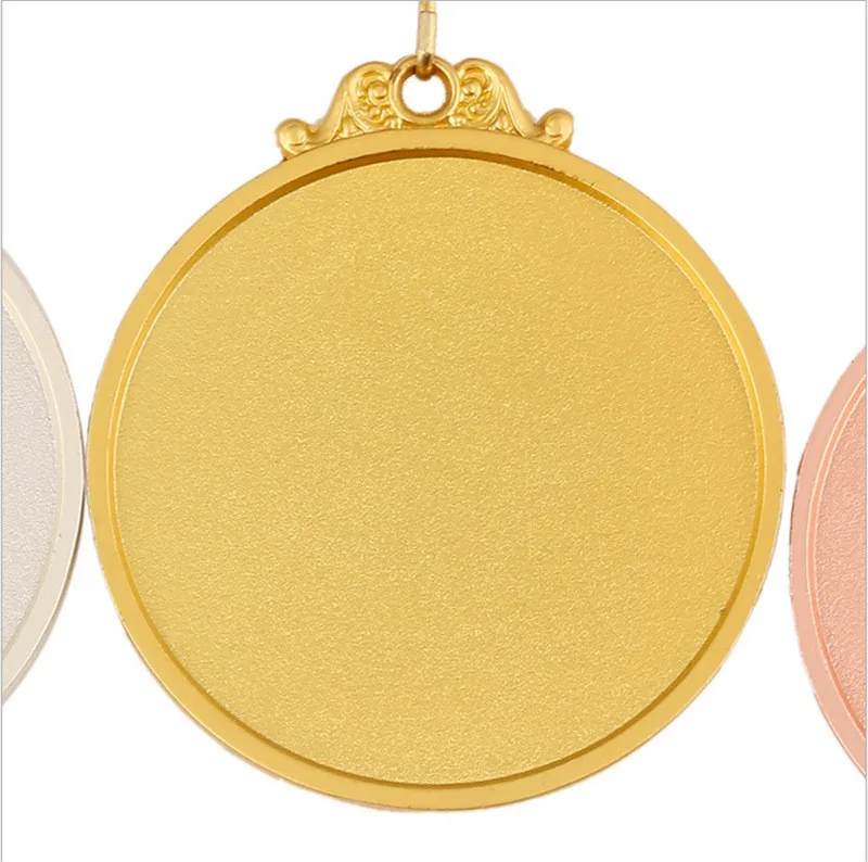 Hot sale metal crafts Blank Award Run Race Metal Gold Silver Bronze Medals blank Custom Medal metal