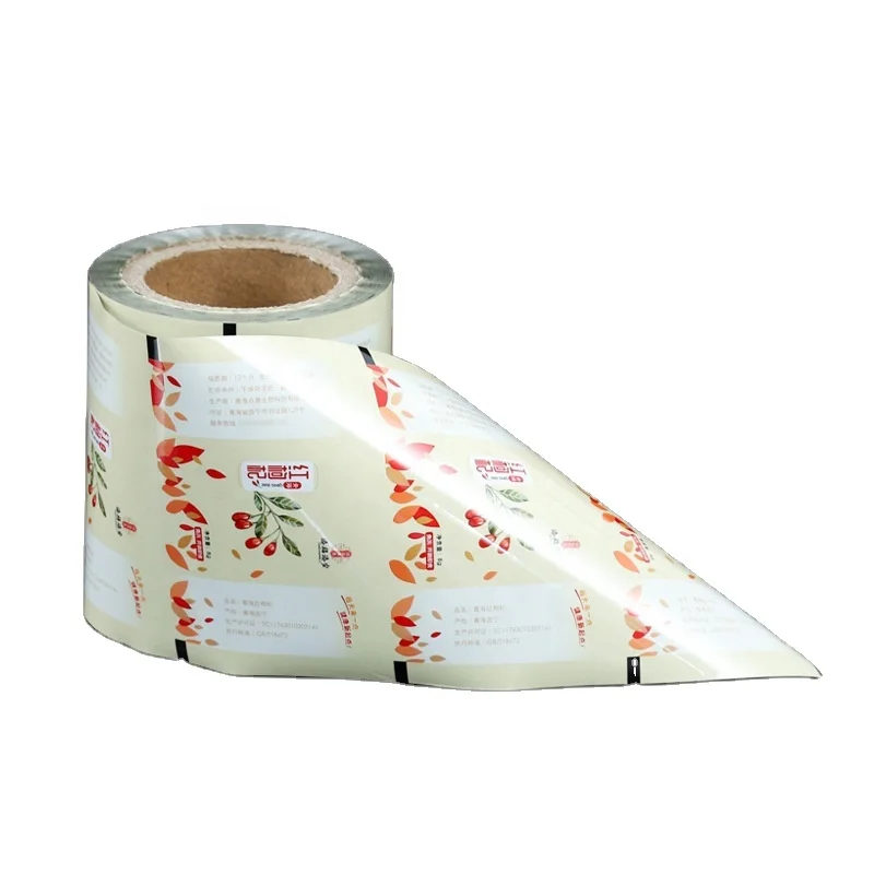 Edible Food Packaging Film Filling Pet Treat Food Bag Pouch Aluminum Foil Lined Sachet Packaging Film Plastic Roll Film