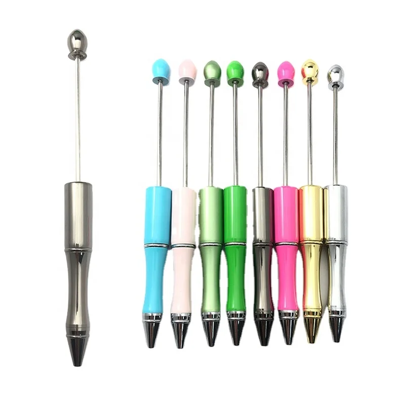 
18 Colors stainless steel bead ball point pen personalized color metal ball pen 11 colors in stock heavy weight pens  (62598624486)