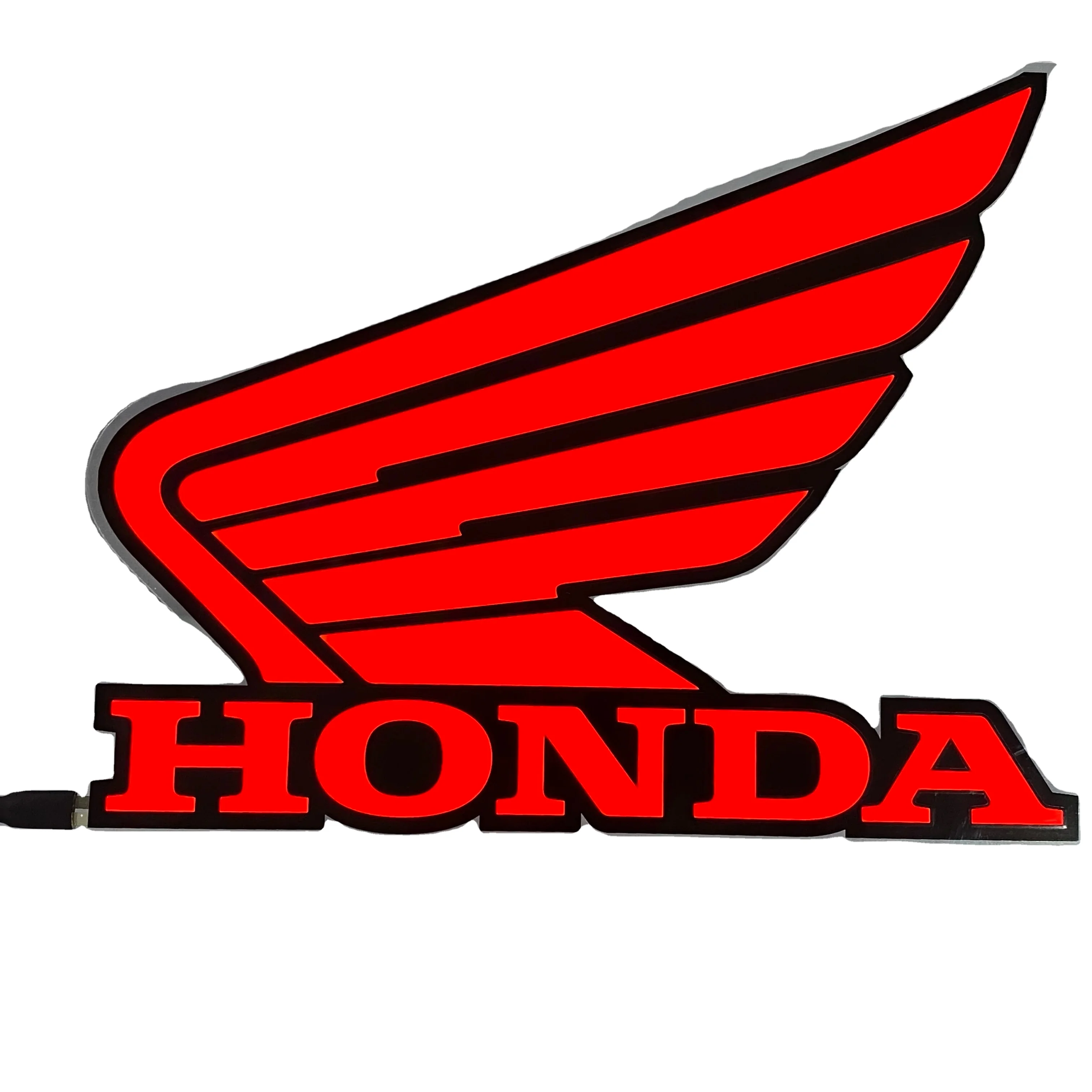 Cool Custom  EL lighting flash Transparent Car Vinyl Sticker Panel Sheet Logo