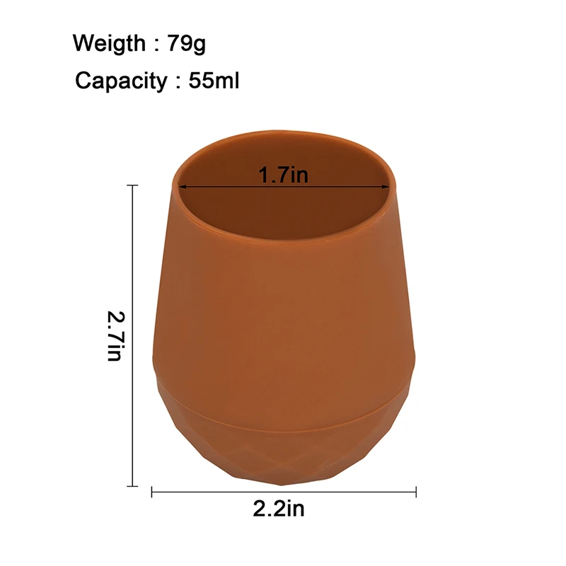 BHD Non-toxic Infant Spill Proof Baby Tiny Water Drinking Learner Cup BPA Free 100% Silicone Toddler Training Cups