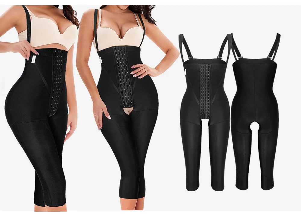 High Compression Slim Thigh Post Surgical Faja Shapewear Butt Lifter Body Shaper Stage 2 Fajas Colombianas Post Surgery Bodysuit