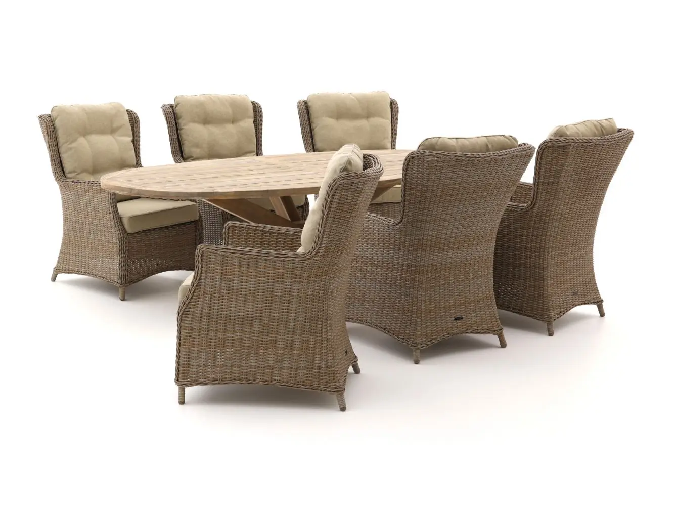 Modern outdoor rattan furniture 7 pieces dining set patio garden furniture sets sale