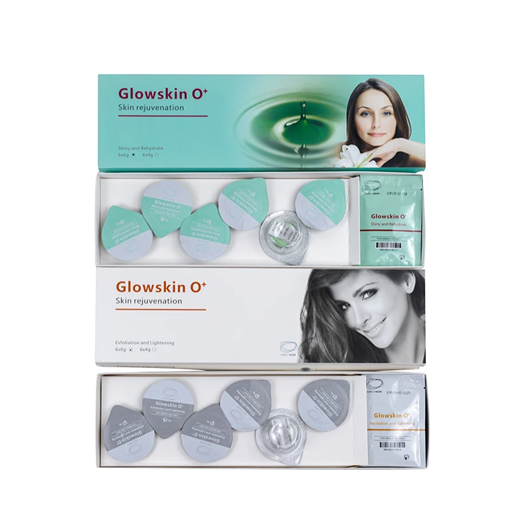 Glowskin Oxygen Pods Kit Oxygen Facial Machine Gel Co2 Bubble Machine Oxygen Pods Wrinkle Removal Machine Products
