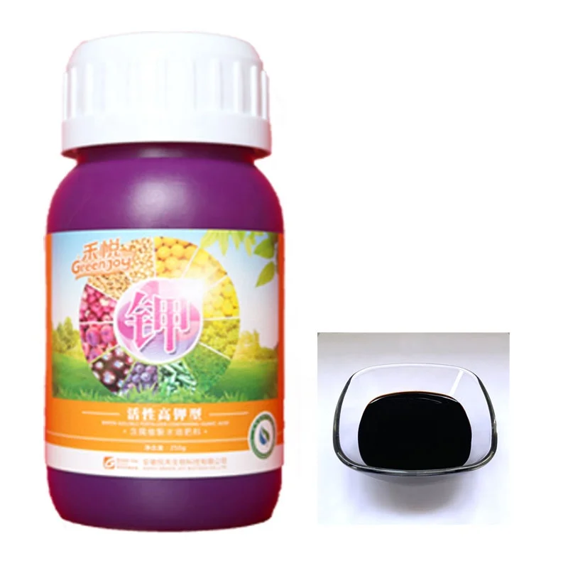 Органическое удобрение гуминовой кислоты, водорастворимое сельскохозяйственное жидкое удобрение гуминовой кислоты Green Joy, Китай, заводская цена