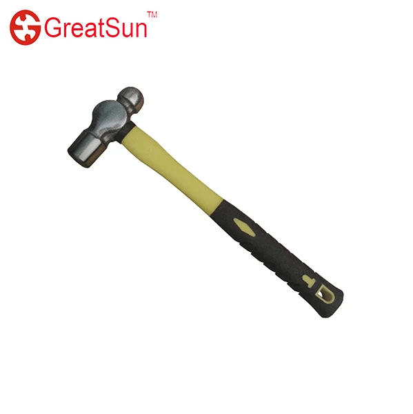 High cost performance Professional Ball pein hammer double color plastic+ fibreglass handle with CE certificate