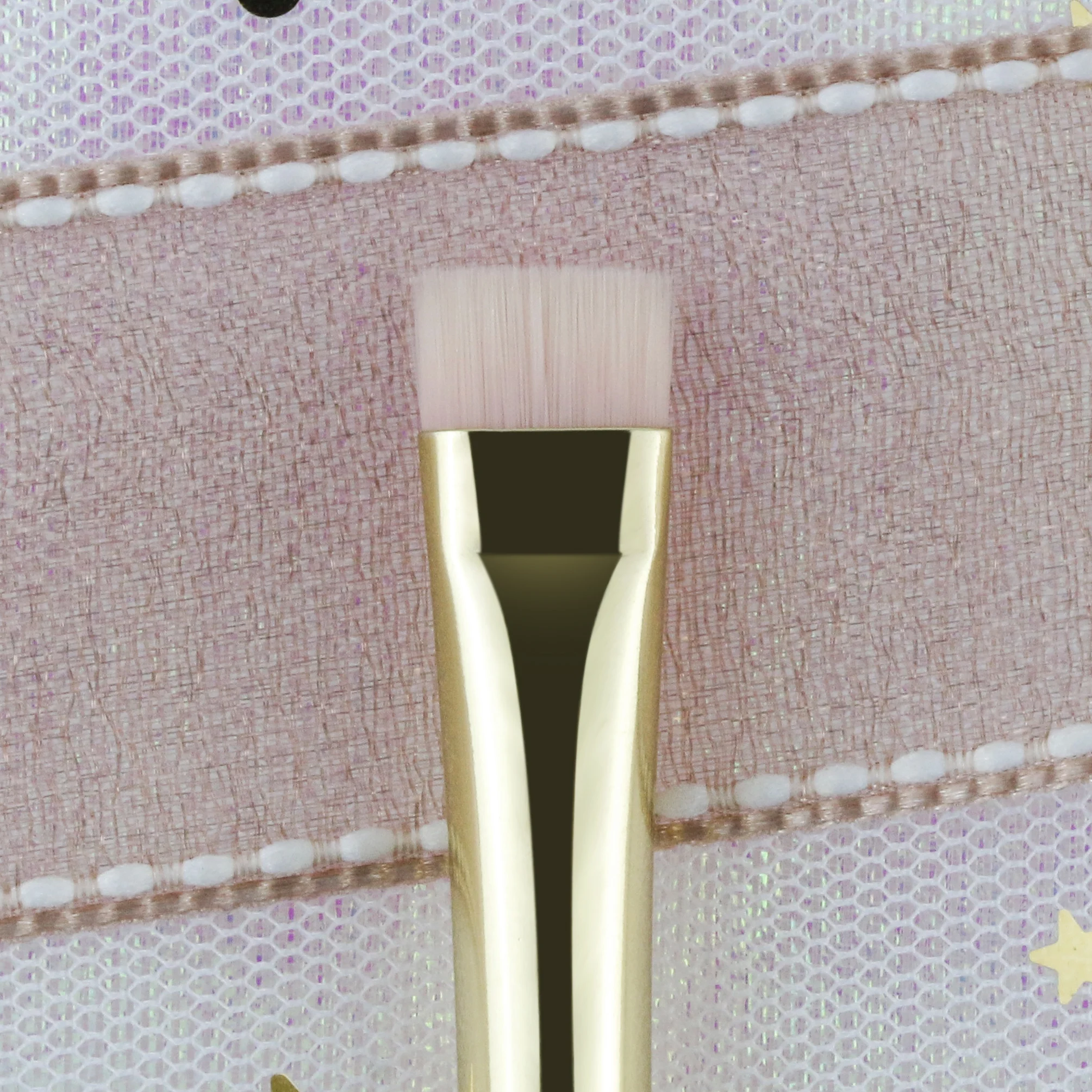 BEILI Luxury White Gold wood makeup brush single eyebrow eyeliner brush precise Synthetic hair brush Wholesale